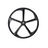 700C 5spoke fixed gear bike Wheels, lightest and strongest magnesium alloy material mountain bike rims magnesium alloy material(front black color) view 1