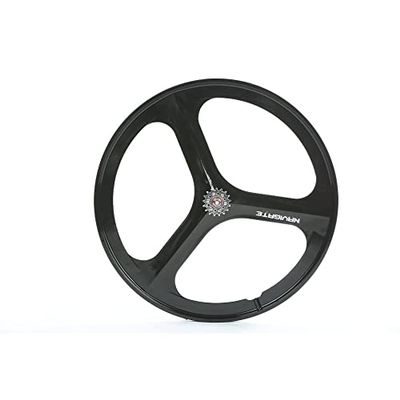 700C Fixed Gear City Bike Wheels, lightest and Strongest Magnesium Alloy Material Mountain Bike Rims Magnesium Alloy Material(Front Black cokor)