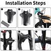 2PCS Mountain Bike Fender MTB Mud Guard, Adjustable Carbon Fiber Bicycle Mudguard Front + Rear Fender Set Compatible with 26"/27.5"/29" Waterproof Mountain Bike Mud Guards, Easy to Install view 4