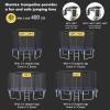Giantex 10Ft ASTM Approved Trampoline for Adults Kids, Wear-Resistant Outdoor Large Recreational w/Enclosure, Ladder (10Ft 3 Legs) view 3