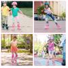 Kids Roller Skates for Girls Child Beginner Toddlers, 4 Sizes Adjustable Roller Skates with Light up Wheels for Toddlers Children, patines para nias patins  roulettes Enfants Filles - Medium Size view 2