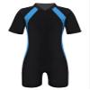 Fldy Kids Boys Girls One Piece Rash Guard Swimsuit UPF 50+ UV Sun Protection Bathing Suit Swimming Costumes Blue 8-12 Years view 1