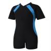 Fldy Kids Boys Girls One Piece Rash Guard Swimsuit UPF 50+ UV Sun Protection Bathing Suit Swimming Costumes Blue 8-12 Years view 2