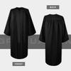 Herrenbek Matte Graduation Cap and Gown 2026 Tassel Adults Set for High School and Bachelor-Black-51FF Size view 3