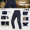 YEVHEV G3 Combat Pants Tactical Trousers Military Apparel Camouflage Clothing Paintball Gear with Knee Pads for Men (US, Alpha, Medium, Regular, Regular, Navy) view 4