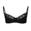 Sywiyi Mens Underwear Sissy Lace Unlined Shelf Bra Tops Adjustable Shoulder Straps Bralette Black X-Large view 1