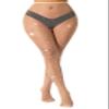 VEBZIN Sparkle Plus Size Fishnets Leggings Stockings High Waist Fishnet Tights Sparkly Tights For Women Pantyhose view 2