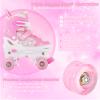 Kids Roller Skates for Girls Child Beginner Toddlers, 4 Sizes Adjustable Roller Skates with Light up Wheels for Toddlers Children, patines para nias patins  roulettes Enfants Filles - Small Size view 4