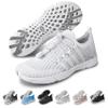 SEEKWAY Mens Womens Water Shoes Quick Dry Non-Slip Barefoot Lightweight Beach Pool River Sailing Walking AE051 White view 1