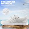 SEEKWAY Mens Womens Water Shoes Quick Dry Non-Slip Barefoot Lightweight Beach Pool River Sailing Walking AE051 White view 2