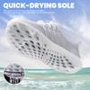 SEEKWAY Mens Womens Water Shoes Quick Dry Non-Slip Barefoot Lightweight Beach Pool River Sailing Walking AE051 White view 4