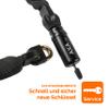 AXA Linq 180 - Bicycle Lock - Chain Lock - High Security - Security Level 14 - Extra Long: 180 cm - Steel Links 9.5 mm - Black Polyester Cover view 4