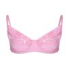 Sywiyi Mens Underwear Sissy Lace Unlined Shelf Bra Tops Adjustable Shoulder Straps Bralette Pink XX-Large view 1