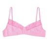 Sywiyi Mens Underwear Sissy Lace Unlined Shelf Bra Tops Adjustable Shoulder Straps Bralette Pink XX-Large view 3