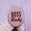 Boss Lady Brooch Attitude Quote Pin Feminist Badge Backpack Bag Fashion Accessories Gift for Women Lapel Pin for Shirt Hat Jacket (a) view 2