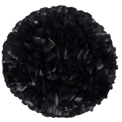 2 Packs Cheerleading Pom Poms Metallic Foil Cheering Squad Poms with Plastic Baton Handle,Cheer Poms Cheerleader Poms Pompoms for Cheer Dance Sport Kids Adults Team Spirit Cheering (Black)