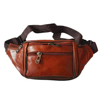 DAIHUI Pu Leather Fanny Pack Adjustable Belt Waist Bag Large Capacity Crossbody Belt Bag(Style 2)