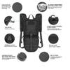 SzBlaZe Tactical Molle Hydration Pack Backpack with 3L TPU Water Bladder for Outdoor Hiking Cycling Walking Climbing Camping (Backpack and Water Bag) view 3