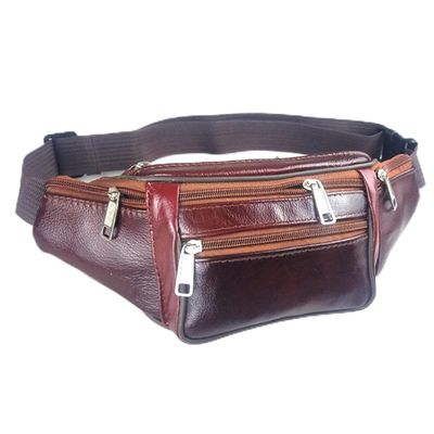 DAIHUI Pu Leather Fanny Pack Adjustable Belt Waist Bag Large Capacity Crossbody Belt Bag(Style 5)