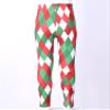 Alvivi Girls Christmas Stretchy Leggings Reindeer Print Ankle Length Tights Seamless Pants Pantyhose Red&Green 5-6 Years view 4