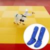 Milageto MMA Shin Guards, Leg,Thai caseing Thai Karate Boxing Protective Gear, Pads for Adults Training Equipment, Link Blue M view 2