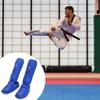 Milageto MMA Shin Guards, Leg,Thai caseing Thai Karate Boxing Protective Gear, Pads for Adults Training Equipment, Link Blue M view 4