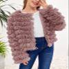 Inorin Girls Open Front Cardigan Faux Fur Coat Warm Fuzzy Trendy Winter Vintage Parka Shaggy Party Outerwear Jackets Tops view 2