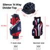 ASK ECHO T-Lock Golf Cart Bag with 14 Way Organizer Divider Top, Premium Cart Bag with Handles and Rain Cover for Men (Navy Blue) view 4