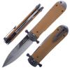 Ganzo Adimanti Samson-BR Pocket Folding Knife D2 Steel Blade G10 Anti-Slip Handle with Clip Hunting Fishing Camping Outdoor EDC Pocket Knife (Brown) view 1