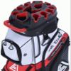 ASK ECHO T-Lock Golf Cart Bag with 14 Way Organizer Divider Top, Premium Cart Bag with Handles and Rain Cover for Men (White) view 1