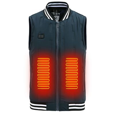 Warm Carbon Fiber Heating Vest Unisex Smart Electric Heated Vest Heated Bomber Jacket Lightweight Thermal Waistcoat