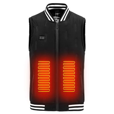 Warm Carbon Fiber Heating Vest Unisex Smart Electric Heated Vest Heated Bomber Jacket Lightweight Thermal Waistcoat