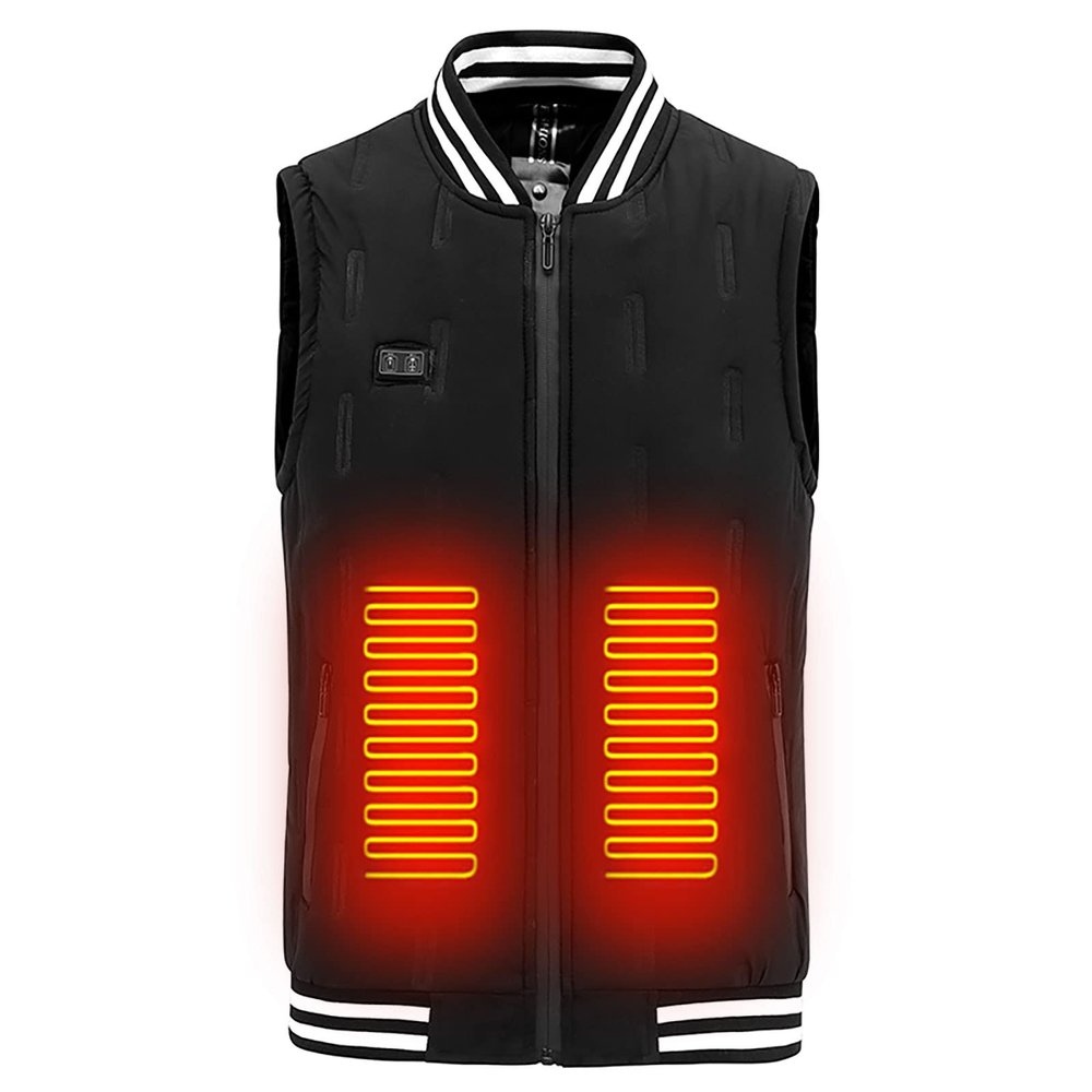 Warm Carbon Fiber Heating Vest Unisex Smart Electric Heated Vest Heated Bomber Jacket Lightweight Thermal Waistcoat
