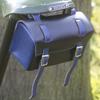 London Craftwork Leather Bag Compatible with Brompton Folding Bikes Black Blue Box-bl-Blue view 3