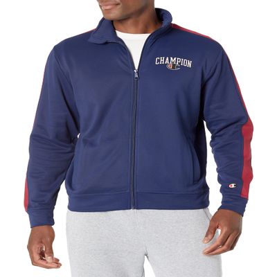 Champion Men's Game Day Track Jacket, Left Chest Graphic
