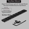 GOTICAL 10/22 Weaver and 3/8" Dovetail Mount Dovetail Predrilled Receiver Rail Mount Adapter (Black) (Rail with 30 mm Low Profile Rings) view 4