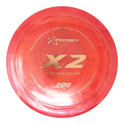 Prodigy Disc 500 X2 Driver | Overstable Distance Driver Golf Disc | Stiff, Confident Grip | Great for Big Hyzers | 170-174g (Colors May Vary)