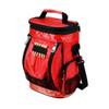 Intech Red Golf Bag Cooler and Accessory Caddy, Small Mini Personal Portable Insulated 10 Can Soft Sided Cooler Bag for Golf Courses Travel Men Women with Pockets Shoulder Strap Carry Handle view 1
