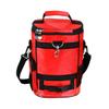 Intech Red Golf Bag Cooler and Accessory Caddy, Small Mini Personal Portable Insulated 10 Can Soft Sided Cooler Bag for Golf Courses Travel Men Women with Pockets Shoulder Strap Carry Handle view 2