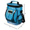 Intech Light Blue Golf Bag Cooler and Accessory Caddy, Small Mini Personal Portable Insulated 10 Can Soft Sided Cooler Bag for Golf Courses Travel Men Women with Pockets Shoulder Strap Carry Handle view 4