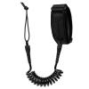 Creatures of Leisure Reliance Bicep L, Leash with Plug, 1.2m Leash Length, 1 7/8 inches Cuff Width, 9/32 inches Cord Thickness, Black Black view 1