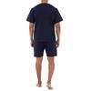 Fruit of the Loom mens Broadcloth Short Sleeve Pajama Set, Midnight Blue, Medium US view 2