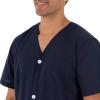 Fruit of the Loom mens Broadcloth Short Sleeve Pajama Set, Midnight Blue, Medium US view 3