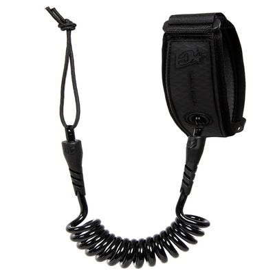 Creatures of Leisure Reliance Bicep, Surf Leash with Plug, Durable Construction, 1.2m Leash Length, 9/32 inches Cord Thickness, Black Black, XL