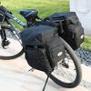 Waterproof Heavy Duty Electric Bike Ebike Bicycle Rear Rack Saddle Bags (Color: Black) view 1