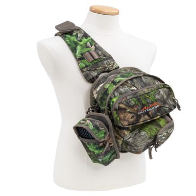 ALPS OutdoorZ Ambush Crossbody Sling Bag Featuring Lightweight Hunting Design and Ambidextrous Shoulder Strap, Interior Mesh Pockets, Attachment Points, Mossy Oak Obsession