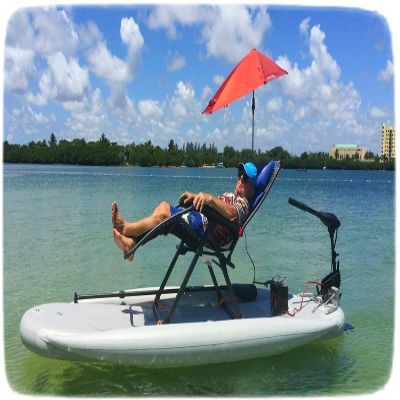 Inflatable Motorized Fishing Platform Paddle Surf Board Kayak Dingy Raft Boat (Board Type: 9.5x3ft.)