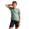 PEARL IZUMI Youth Summit Short-Sleeve Jersey - Boys' Pale Pine Earn The Turns, L view 1