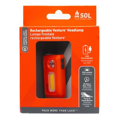 Survive Outdoors Longer Venture Rechargeable LED Headlamp
