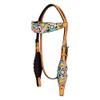 HILASON Western Horse Headstall Tack American Leather Tan view 1
